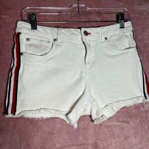 Girls Distressed White Tommy Hilfiger Jean Shorts Size 16